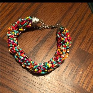 Colorful beaded bracelet